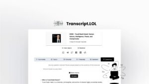 Read more about the article Transcript LOL Lifetime Deal $39 Review – AI-Powered Tool For Summary, Topics, Tweets, & Blog Posts