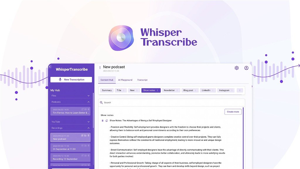 You are currently viewing Review of WhisperTranscribe Lifetime Deal $49 – A Smart Transcription Tool For Audio Into Written Content