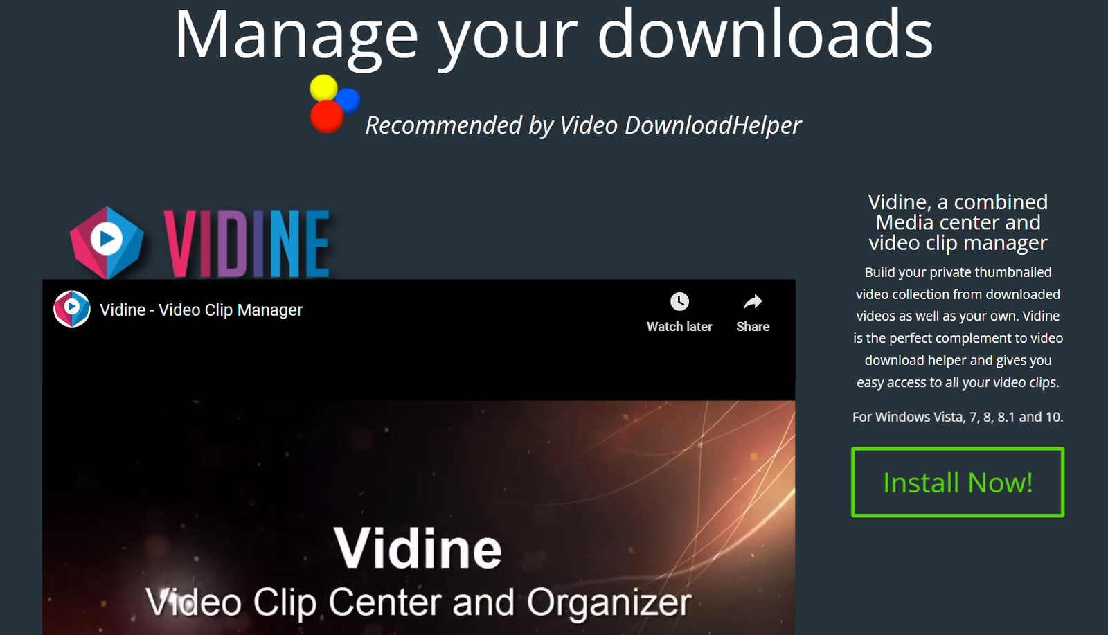 Read more about the article Vidine Review in 2024 – Best Video Clip Manager and Media Center Organization